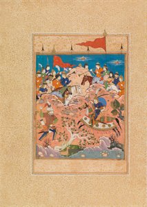 Scena di battaglia da Persian School
