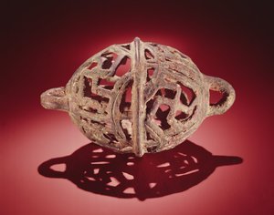 Campanello di carro, da Luristan, Iran (bronzo) da Persian School