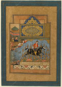 Folio da uno Shahnama (Libro dei Re) di Firdawsi (m.1020); L