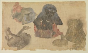 Quattro demoni prigionieri da Persian School