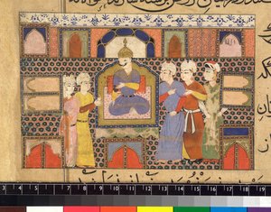Ghiyath al-Din sul trono
