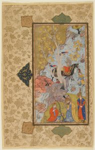 Iskandar Visita un Eremita, Shiraz, Iran, c.1580-1600