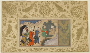 Iskandar visita un eremita da Persian School