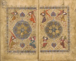 Khamsa (Quintetto) di Khwaju Kirmani, Shiraz, Iran, periodo Timurid, 1437-38 da Persian School