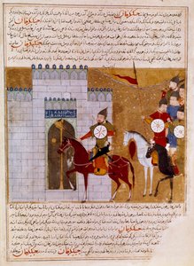 Mongoli che assediano una fortezza persiana
