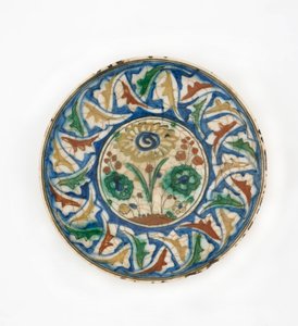Piatto, Iran, periodo Safavide, fine XVI-inizio XVII secolo da Persian School