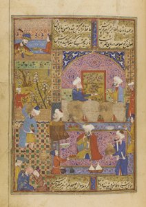 Scena in una taverna da un Divan di Hafiz da Persian School