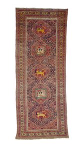 Tappeto da galleria Senneh, Persia occidentale, 1837 da Persian School