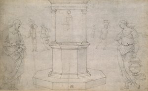 Cristo e la donna di Samaria da Perugino