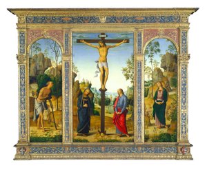 La crocifissione con la Vergine, San Giovanni, San Girolamo e Santa Maria Maddalena da Perugino