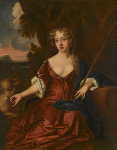 Ritratto di una signora, detta essere Nell Gwynne come pastorella da Peter (circle of) Lely