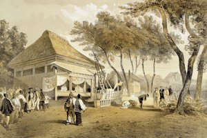 Casa e motore della compagnia dei pompieri, Yokohama, da 
