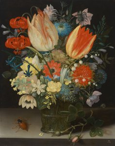 Natura morta con tulipani da Peter Binoit