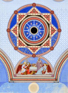 Ottawa Opera House, Ottawa, Illinois, Design stencil murale, c. 1875 da Peter Bonnett Wight