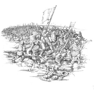 Battaglia di Blore Heath, Staffordshire, 1459 da Peter Dunn