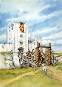 Old Sarum, 1140, c. 1990-2010 da Peter Dunn