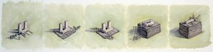 Sollevamento di un architrave, Stonehenge, preistorico da Peter Dunn