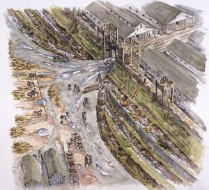 Forte romano di Ribchester, Lancashire, AD 60-70 da Peter Dunn