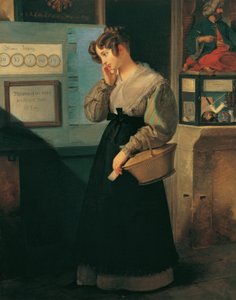 Ragazza davanti alla lotteria