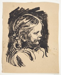 Ritratto di profilo della figlia dell