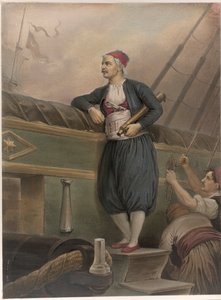 Un marinaio greco a bordo di una nave, da un 