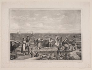 Pescatori in procinto di andare a pesca da Peter Henrik Gemzøe