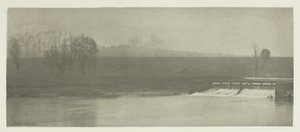 Un giorno di pioggia alla diga di Flander da Peter Henry Emerson