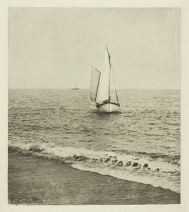 Un pescatore di gamberi del Suffolk "Sbarco" da Peter Henry Emerson