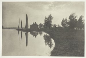 Cantley: Wherries in attesa della svolta della marea da Peter Henry Emerson