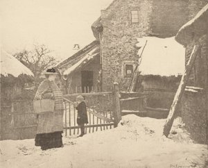 Andare al mercato - Uno scenario invernale da Peter Henry Emerson