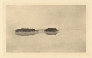 La laguna solitaria, entro o prima del 1895 da Peter Henry Emerson