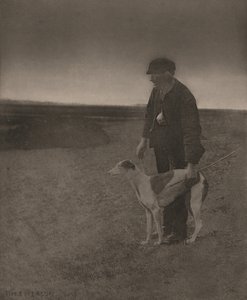 Il bracconiere - Una lepre in vista, 1888 (foto) da Peter Henry Emerson