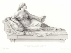 Monumento alla signora Thompson eretto nella chiesa di Great Malvern