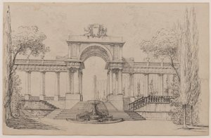 Elevazione architettonica da Peter Hubert Des Vignes