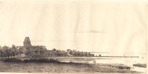 Paesaggio serale da Stubbekøbing da Peter Vilhelm Ilsted