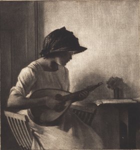 La suonatrice di mandolino da Peter Vilhelm Ilsted