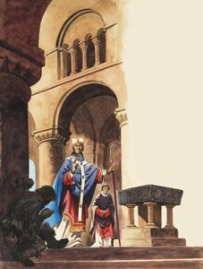 Scena in una cattedrale normanna da Peter Jackson