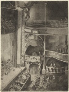 Ragazze danzanti in un teatro