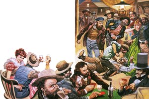 Campo alla fine della pista nel selvaggio West da Peter Jackson