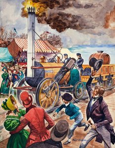 George Stephenson e la Rocket da Peter Jackson