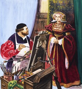 Holbein dipinge un ritratto di Anna di Cleves