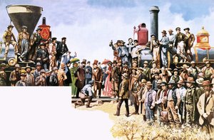 Unione delle ferrovie Union Pacific e Central Pacific da Peter Jackson