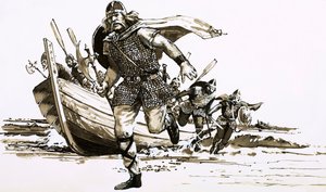Il re Vortigern portò due capi barbari - Hengest e Horsa - in Britannia
