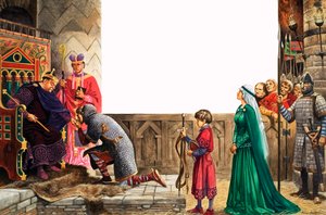 Cavaliere che giura fedeltà al re Guglielmo I da Peter Jackson