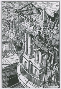 Sir Christopher Wren ispeziona i progressi sulla cupola da Peter Jackson
