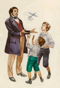 I fratelli Wright da bambini, ricevono un aereo giocattolo dal loro padre da Peter Jackson