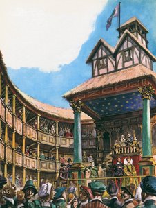 Teatro a Londra al tempo della regina Elisabetta I da Peter Jackson