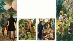 Sequenza non identificata di illustrazioni che rappresentano l