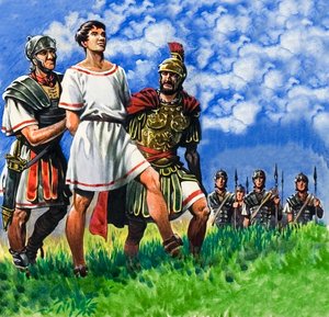 Giovane britannico arrestato dai soldati romani da Peter Jackson