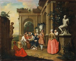 Un concerto sotto un portico